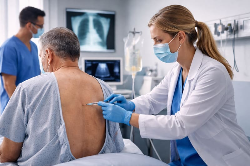 Toracocentesis diagnostica y evacuadora en CDMX y Edo. Mex